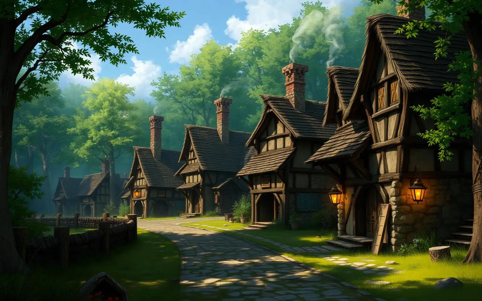 Vila medieval rústica